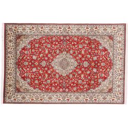 Indický hodvábny koberec -...
