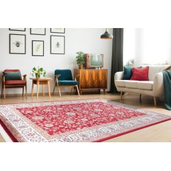 Strojový koberec s perzským vzorom Classic 701 Red