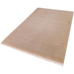 Béžový vlnený koberec tradičnej kvality Agra Modern