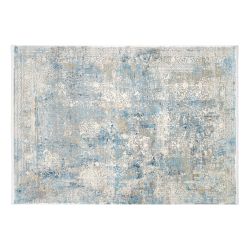 Modrý pastelový koberec...