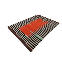 Moderný vlnený geometrický...