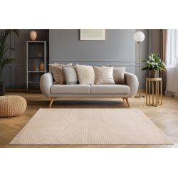 Moderný jednofarebný koberec NAPOLI Batucci 502 taupe