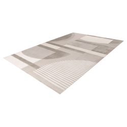 Moderný geometrický koberec TOP Bergamo Batucci 701 Strieborná