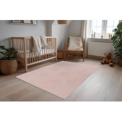 Detský ružový koberec pre dievčatá  Bambi 302 Pink