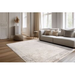 Svetlý abstraktný koberec CHalet Pierre Cardin 702 Beige Silver