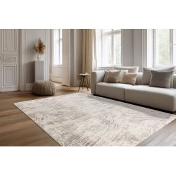 Svetlý abstraktný koberec CHalet Pierre Cardin 703 Beige Silver