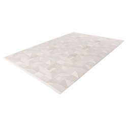 Svetlý geometrický koberec Jardin Pierre Cardin 701 Beige Silver