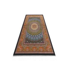 Iránsky hodvábny behúň koberec Soltanieh Spectrum Qom 1 x 3m