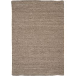 Vlnený jednofarebný koberec Sambia 447 hnedé drevo