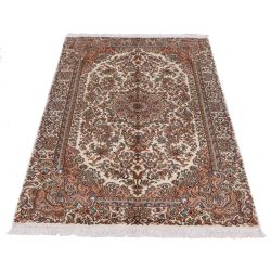 Menší jemný hodvábny koberec Kašmír ručne tkaný