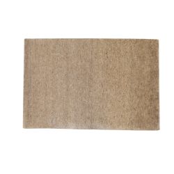 Vlnený jednofarebný ručne tkaný koberec Daleo 100 Uni Beige