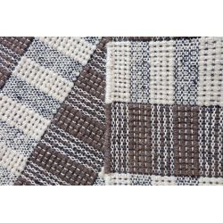 Vlnený zátažový obojstranný koberec Dhurrie Wool