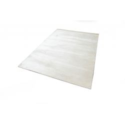 Moderný svetlý jednofarebný  kusový koberec Handloom
