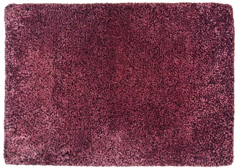 Bordový vlnený Shaggy koberec