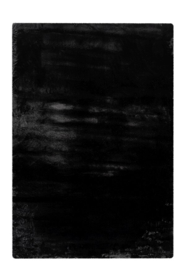 Plyšový koberec Heaven Black (čierna) s extra dlhým vlasom