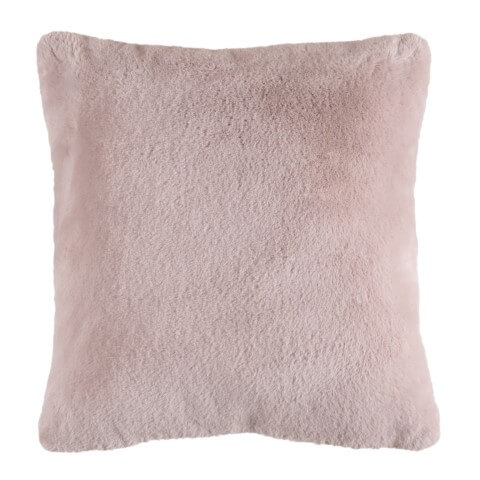 Powder pink (starorúžový) plyšový vankúš z kolekcie Heaven Cushion